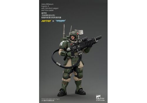 Figurka Warhammer 40k 1/18 - Astra Militarum Kasrkin 3 with Hot-shot Lasgun and Vox-caster- Zdjęcie 2