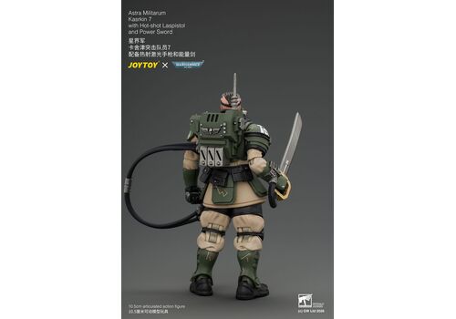 Figurka Warhammer 40k 1/18 - Astra Militarum Kasrkin 7 with Hot-shot Laspistol and Power Sword- Zdjęcie 3