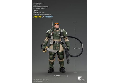Figurka Warhammer 40k 1/18 - Astra Militarum Kasrkin 7 with Hot-shot Laspistol and Power Sword- Zdjęcie 8