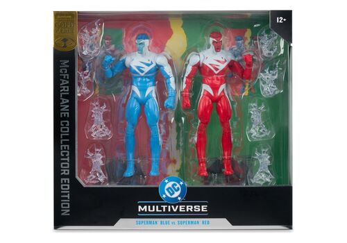 Zestaw 2 figurek DC Multiverse - Superman Blue vs. Superman Red (Gold Label)- Zdjęcie 8