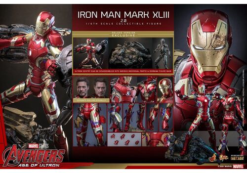 Zestaw figurek Avengers: Age of Ultron Movie Masterpiece 1/6 - Iron Man Mark XLIII (2.0) [Deluxe Version] #MMS866D81- Zdjęcie 25