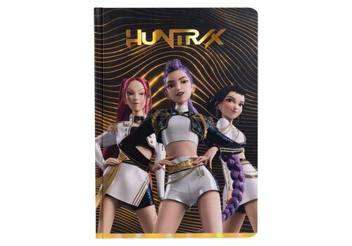 Zestaw prezentowy KPop Demon Hunters - HUNTR/X Golden (notes, długopis i brelok)- Zdjęcie 3