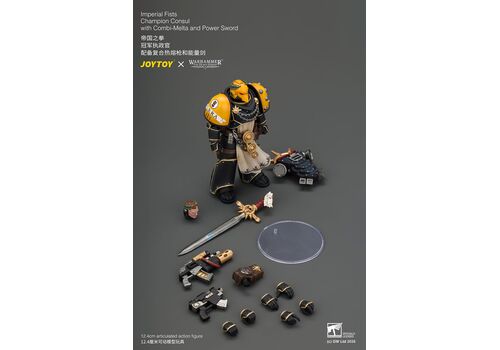 Figurka Warhammer Herezja Horusa 1/18 - Imperial Fists Champion Consul- Zdjęcie 11