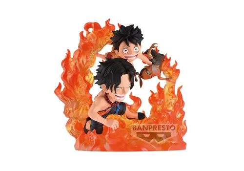 Figurka One Piece WCF Log Stories Special - Portgas D. Ace & Monkey D. Luffy (Marineford)- Zdjęcie 2