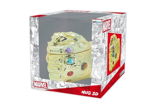 Kubek rękawica Thanos - ceramiczny z pokrywką Marvel 3d- Zdjęcie 4
