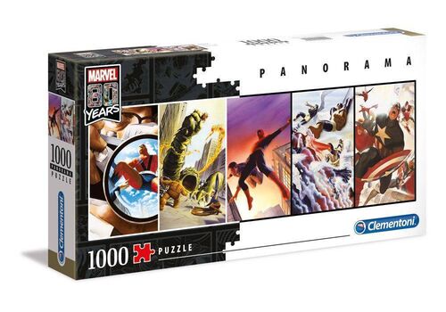 Puzzle Marvel 80th Anniversary - Superbohaterowie Panorama (1000 elementów)