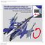 Model figurki HG 1/100 - YF-29 DURANDAL VALKYRIE (MAXIMILAN JENIUS USE) FULL SET- Zdjęcie 4
