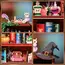 Drewniany model do składania Mini Book Nook - Magic Bookshelf (z magnesem)- Zdjęcie 3