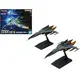 Modele do składania Be Forever Yamato: Rebel 3199 Mecha Collection DX - Type-1 Space Combat Attack Aircraft Cosmo Tiger II