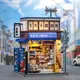Drewniany model do sklejania Miniature House - Beika-Cho Convenience Store