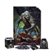 Puzzle z plakatem Premium Wiedźmin - Dark World (1000 elementów)
