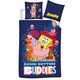 Komplet poszewek na pościel SpongeBob Kanciastoporty - Buddies (140x200 cm)